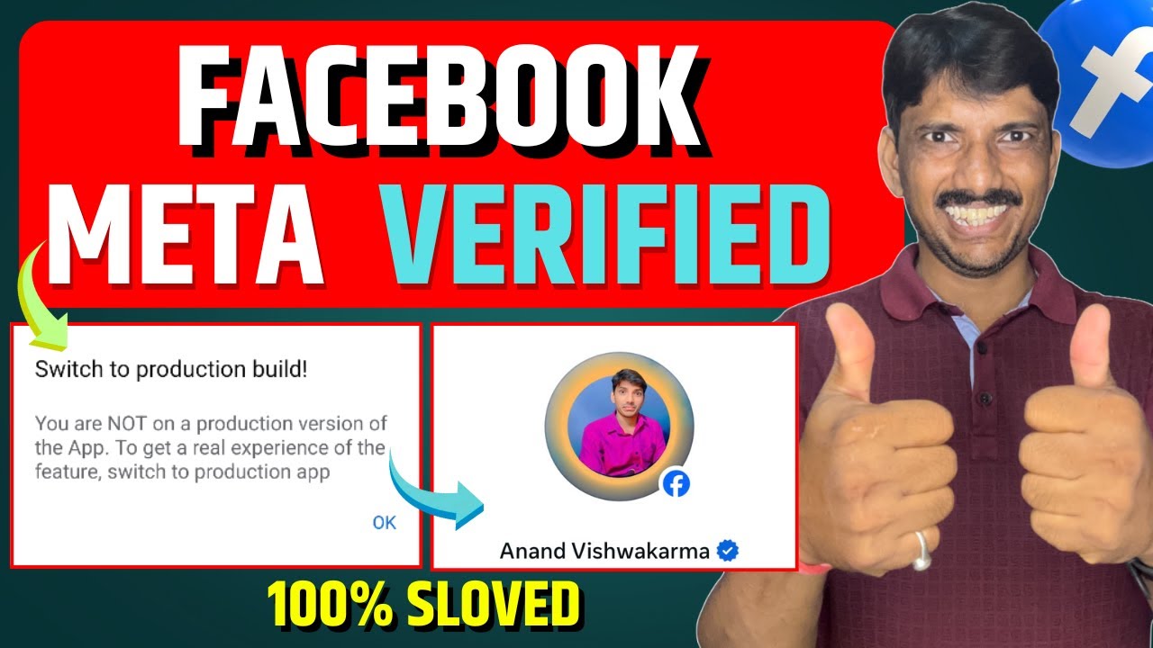 Facebook Meta Verified Problem | Switch To Production Build Facebook | Meta Verified Blue Tick 