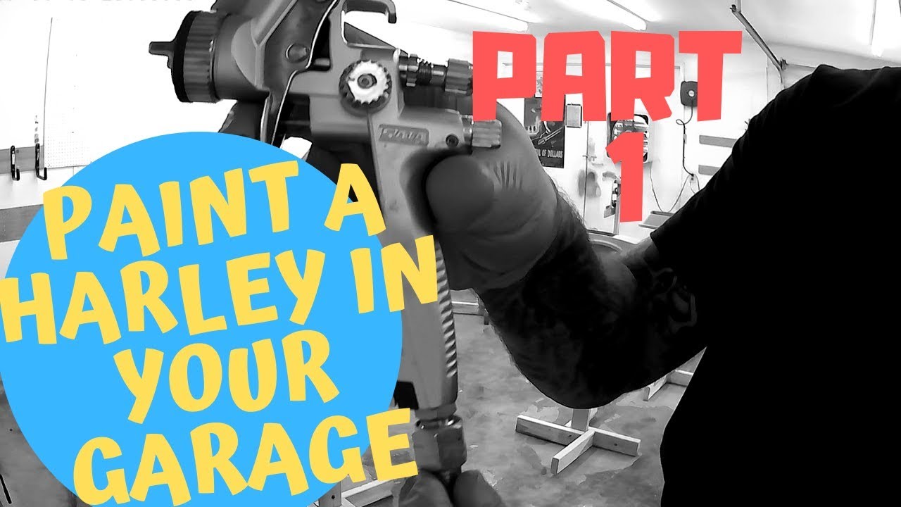 Painting a Harley Davidson Road Glide in your garage! Part 1- Prep work!