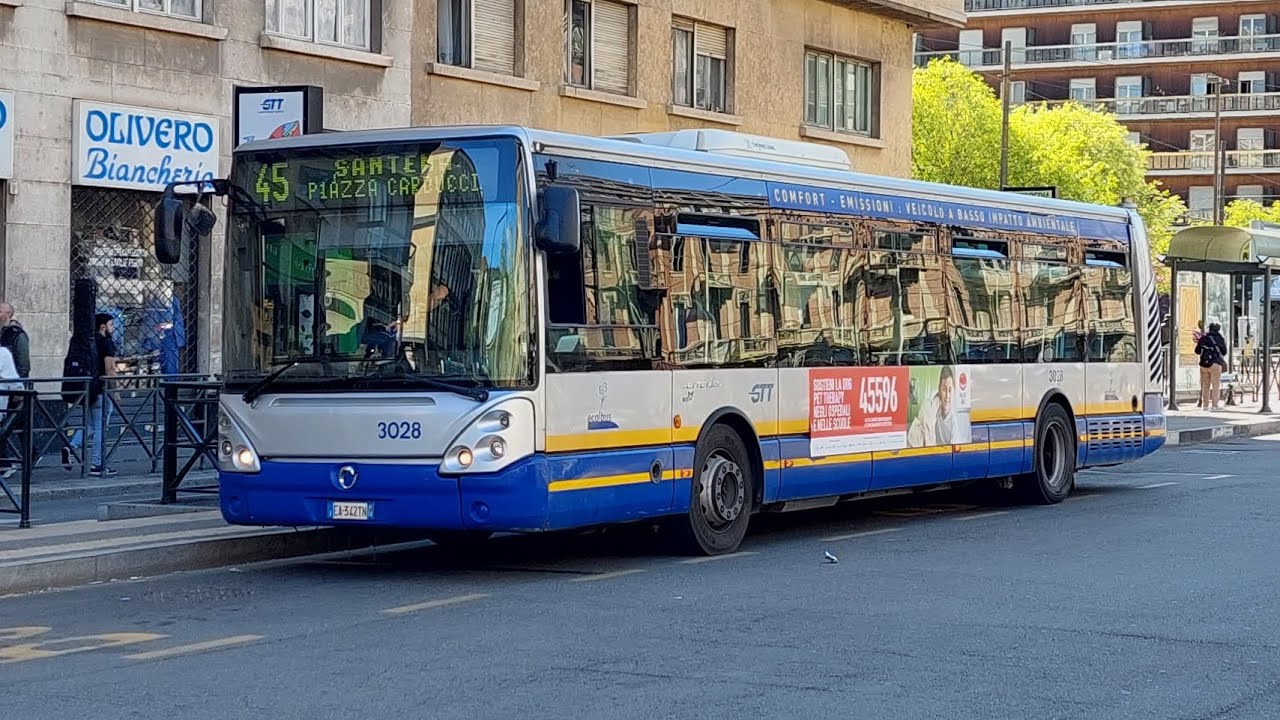 [4K] 🇮🇹 GTT linea 45 vettura 3028 (2023)