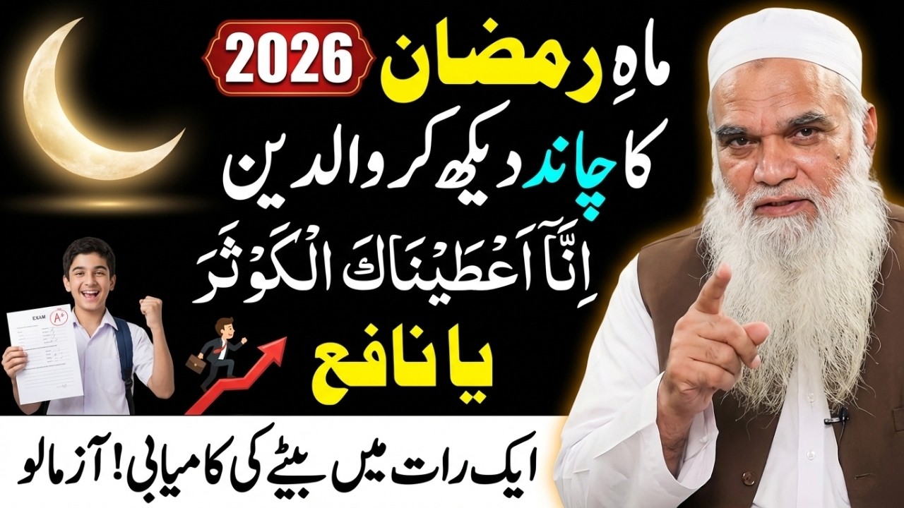 Ramzan (رمضان المبارک)🌙 ki Pahli Raat ka Wazifa for Success  Wazifa for Hajat  Ramzan ki Fazilat