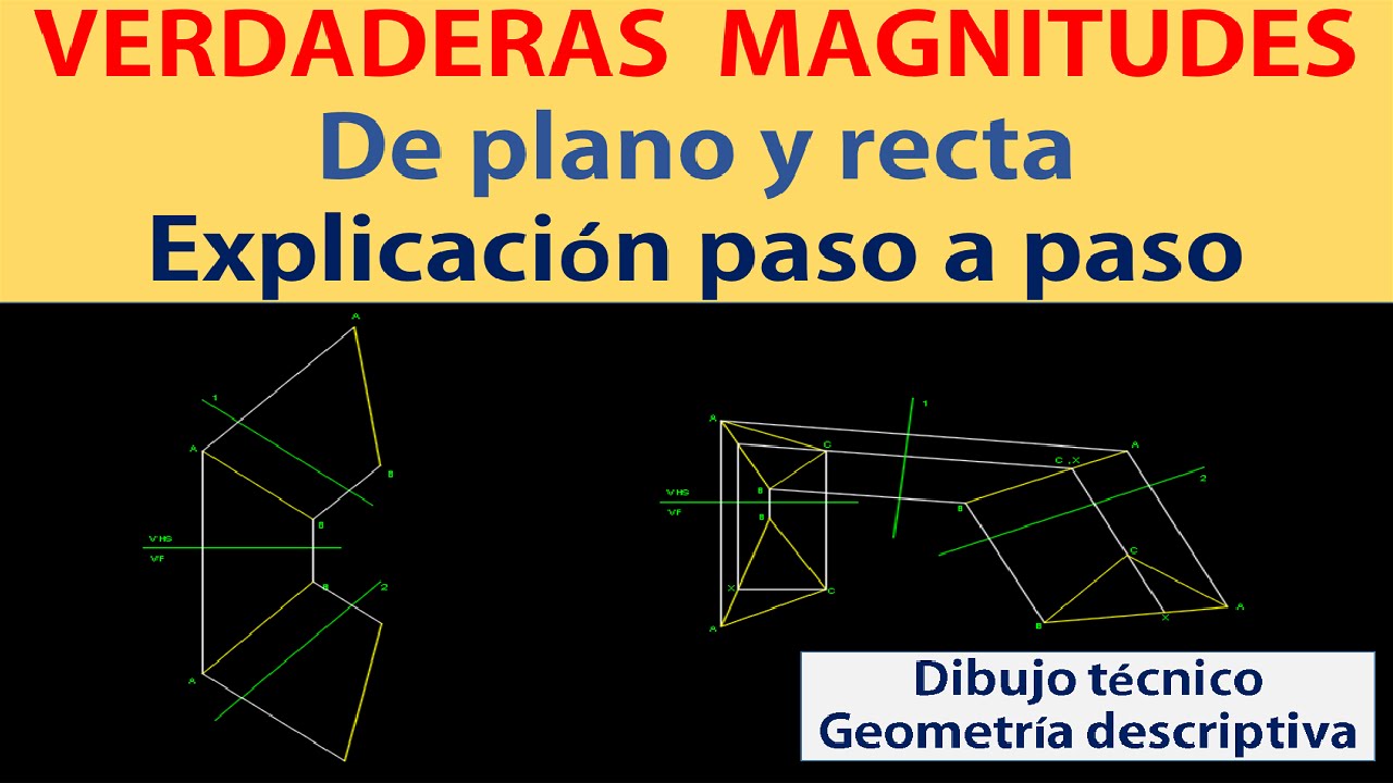 VERDADERA MAGNITUD DE UN PLANO I EJEMPLO PRACTICO