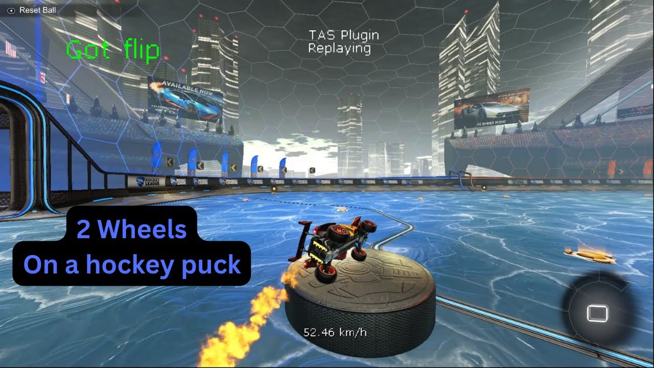Dashing on a Hockey Puck in Rocket League [TAS]