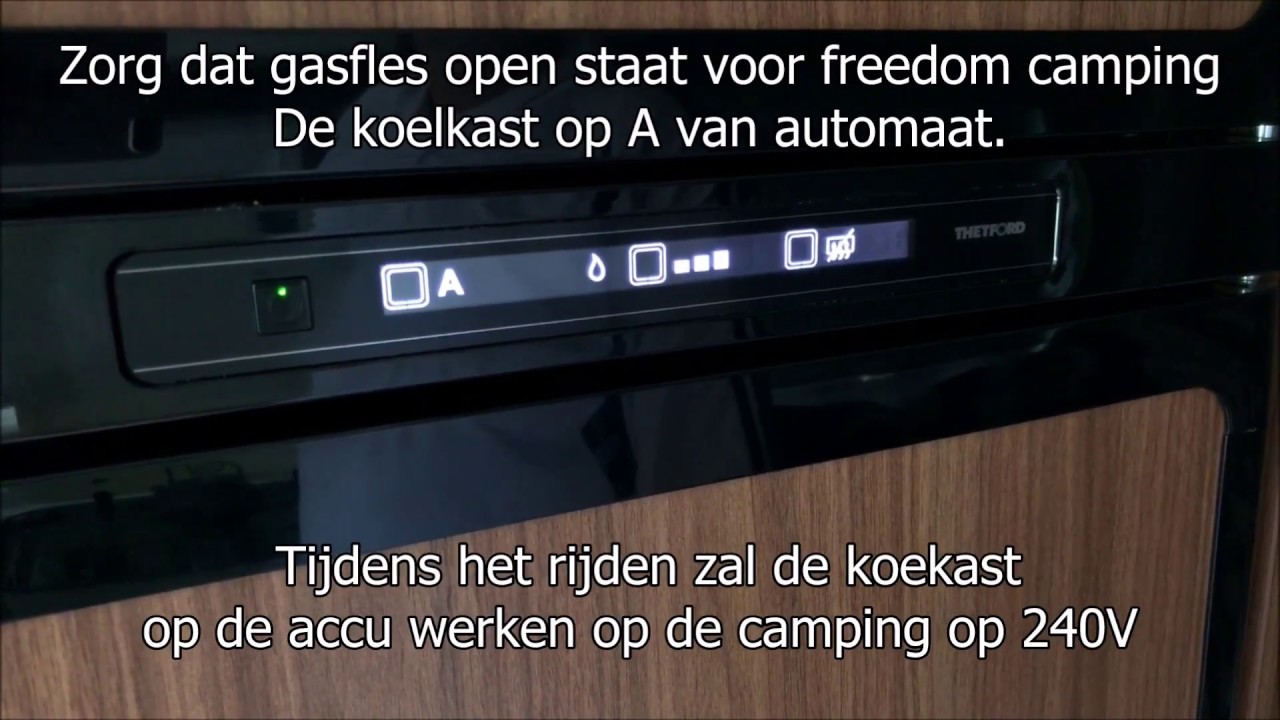 Camper instructievideo: koelkast