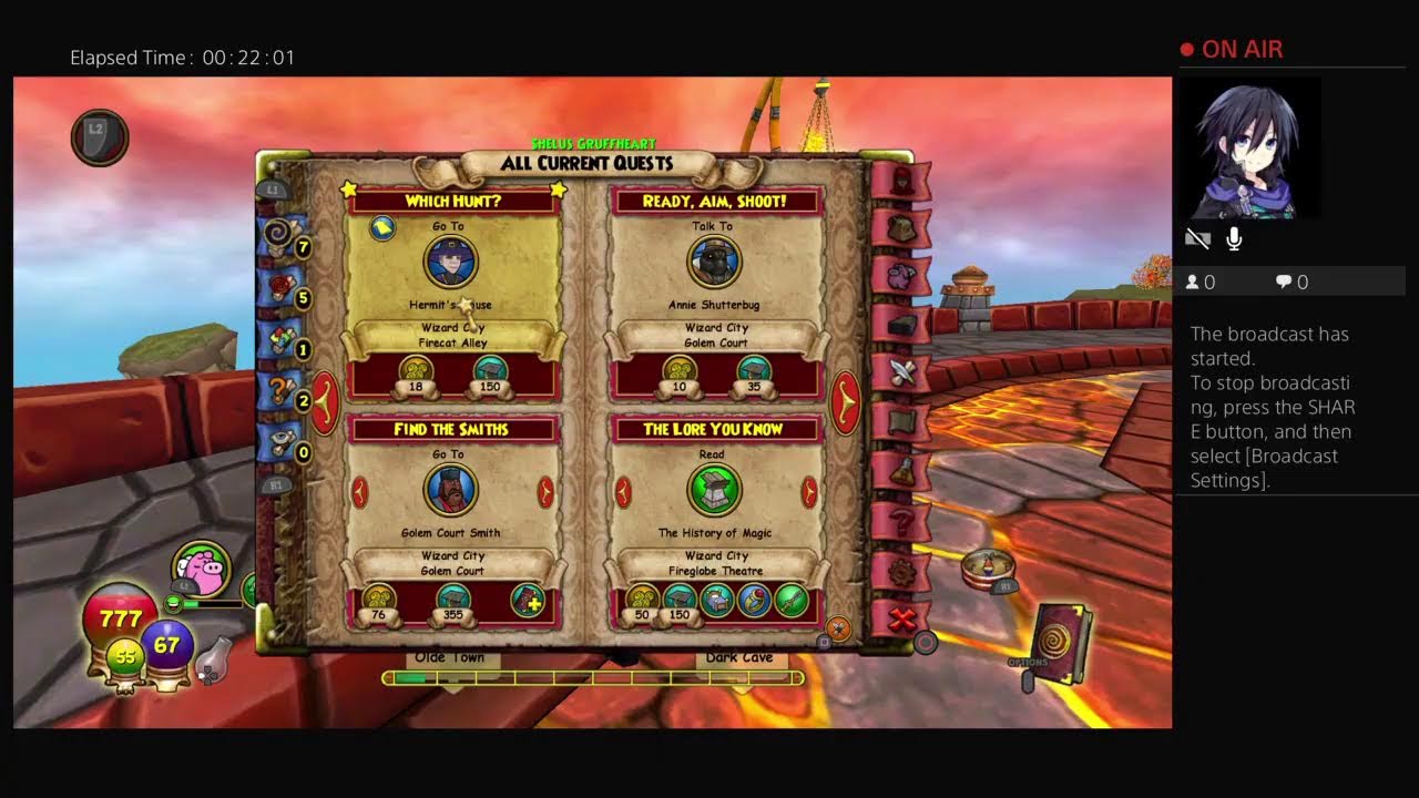 Wizard101 PS4 Edition Ep.7 Life Wizard Firecat Alley Pt.1