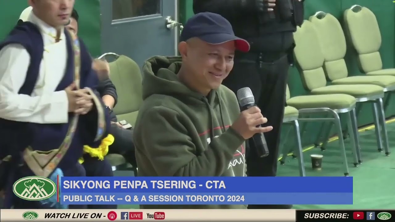 Part 2. Q&A session with Sikyong Penpa tsering La Tibetan Community Canada.