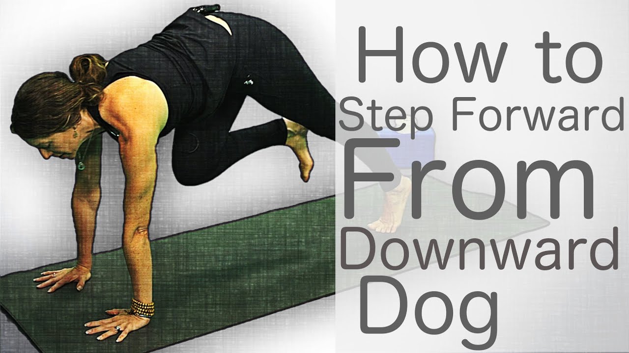 5 Minute Yoga Tutorial: How to step forward from downward dog | Fightmaster Yoga Videos