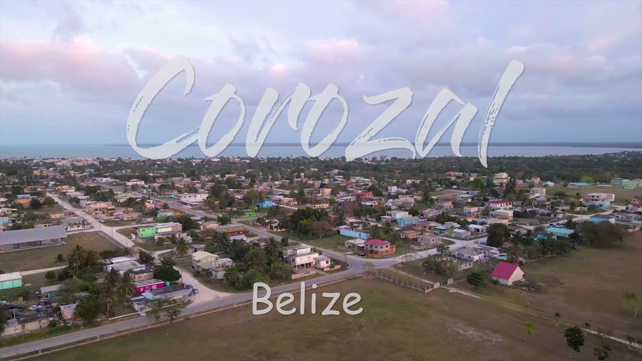Corozal Town in Belize - Drone Aerial