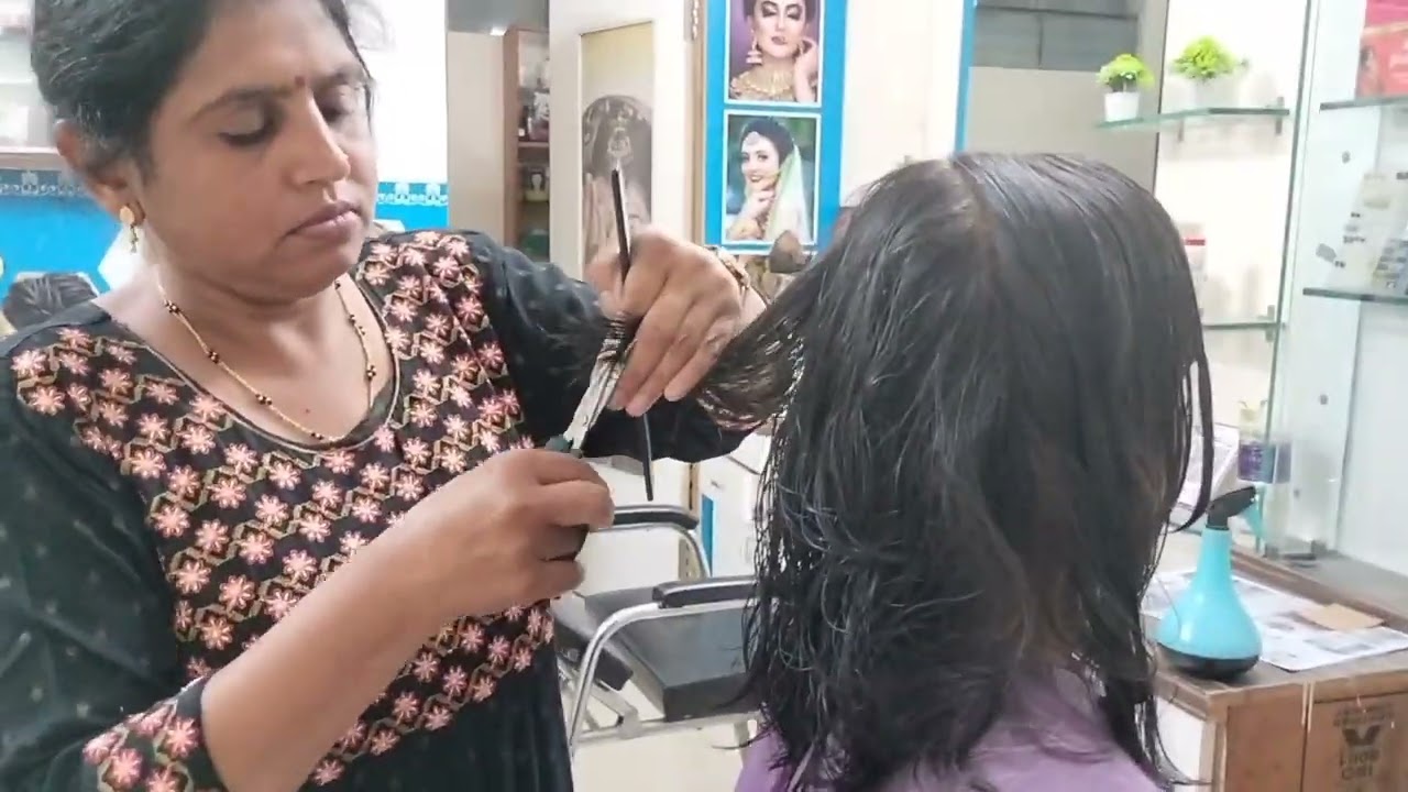 Layer cut for thin hair/How to do layer cut/Step by step tutorial for beginners in Marathi 