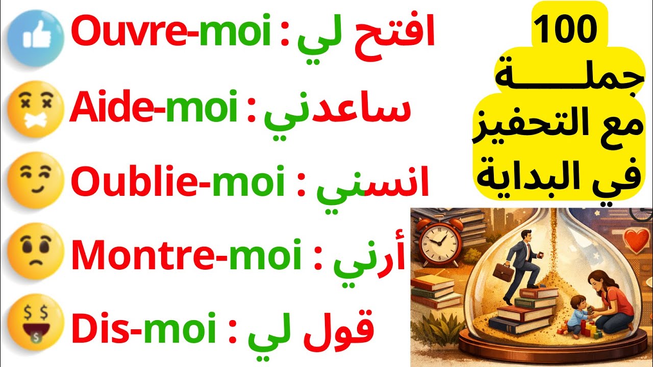 100 جملة فرنسية مهمة جدا مراجعة شاملة 😱 التحدث بالفرنسية 📚100 جملة بالفرنسية مترجمة للعربية  27