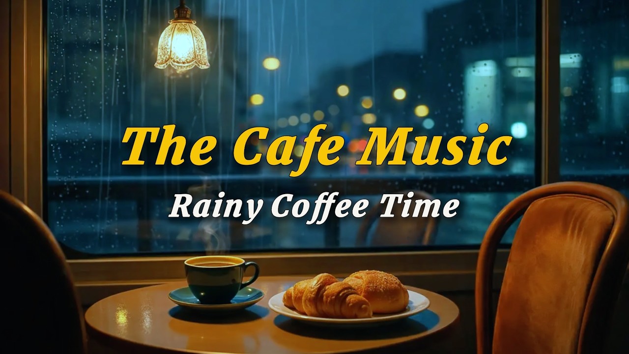 Музыка для дождливого кафе 🌧 | Атмосферная кафе-музыка с дождём (Учёба и отдых)