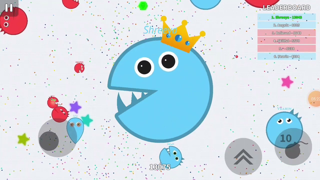 Soul.io Biggest Pacman/ Team mode./Record 53427 food eaten😊😂❤💕🤞✔✔