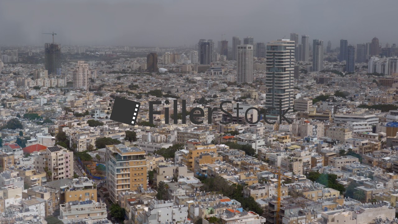 Architecture of Tel Aviv. Daytime cityscape, Israel