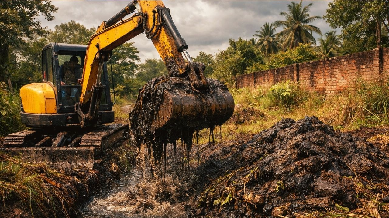 Abandoned Garden & Weed-Filled Canal Cleanup – Incredible Before & After