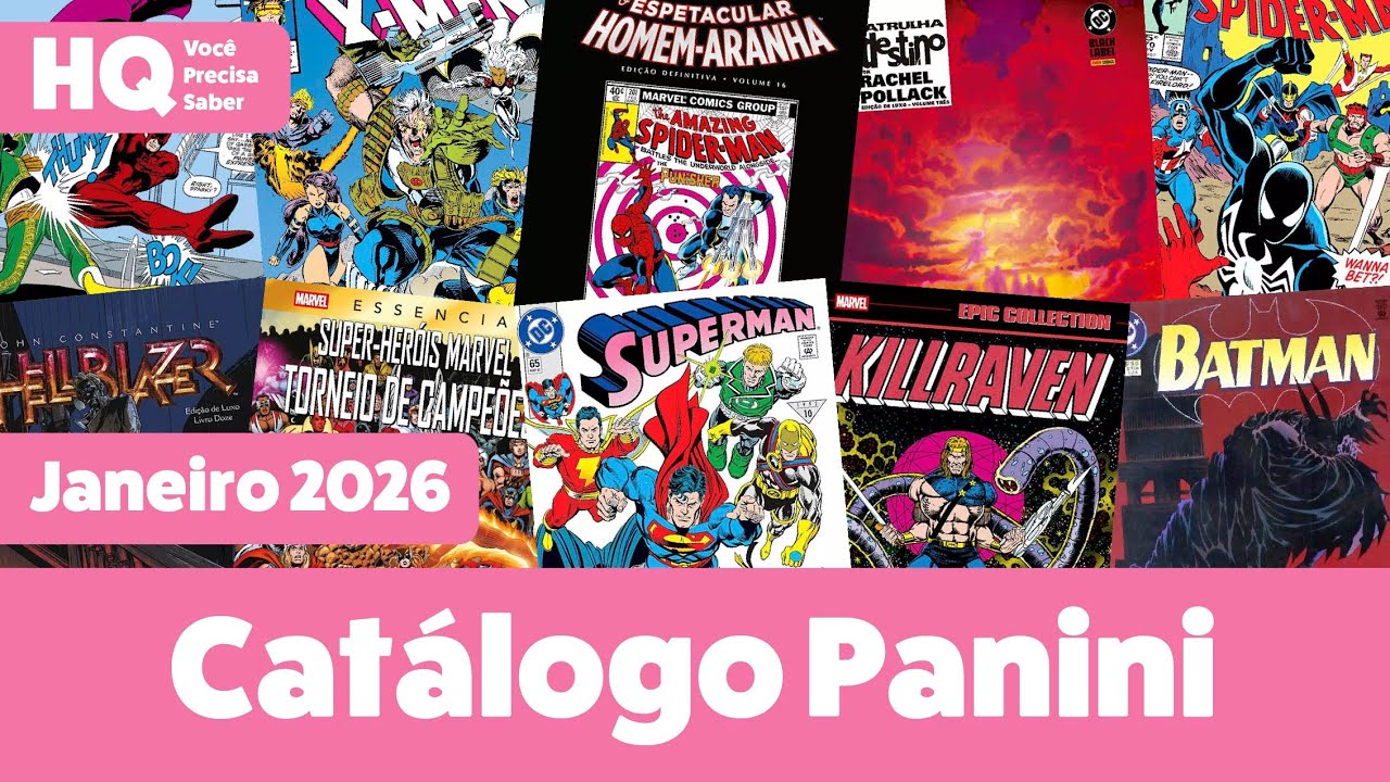 Cl&aacute;ssicos no Cat&aacute;logo da Panini | Janeiro de 2026