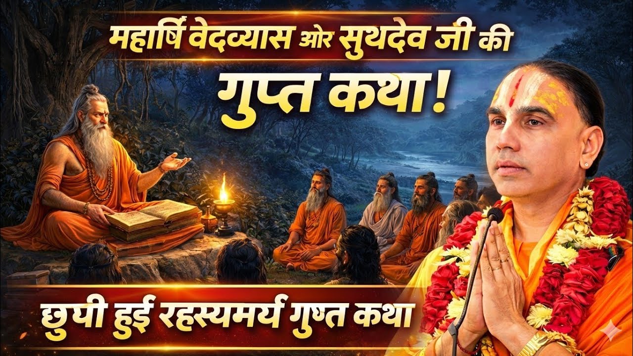 महर्षि वेदव्यास और उनके पुत्र संत श्री शुकदेव जी की कथा !! स्वामी श्री राघवाचार्य जी महाराज !!