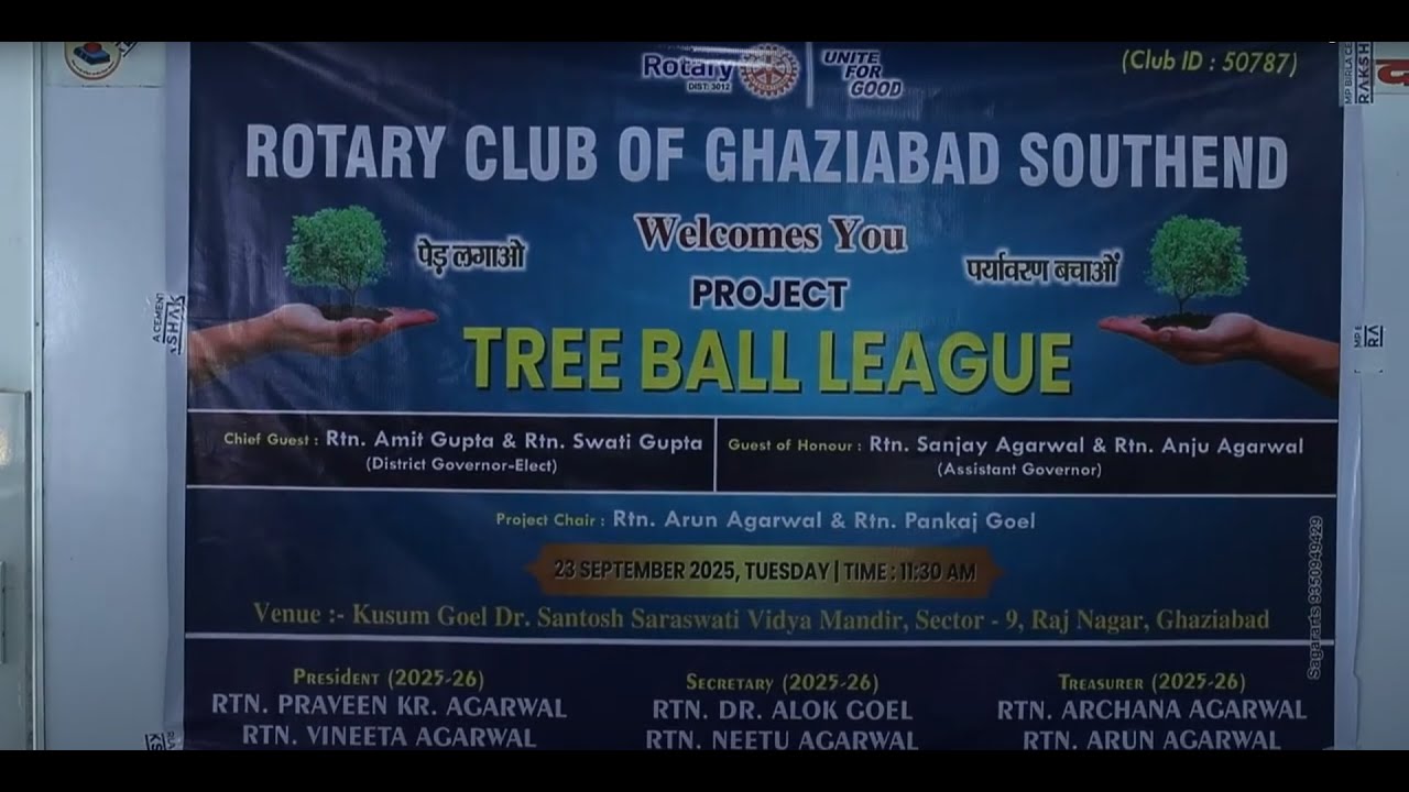 Rotary Club of Ghaziabad Southend Tree ball League