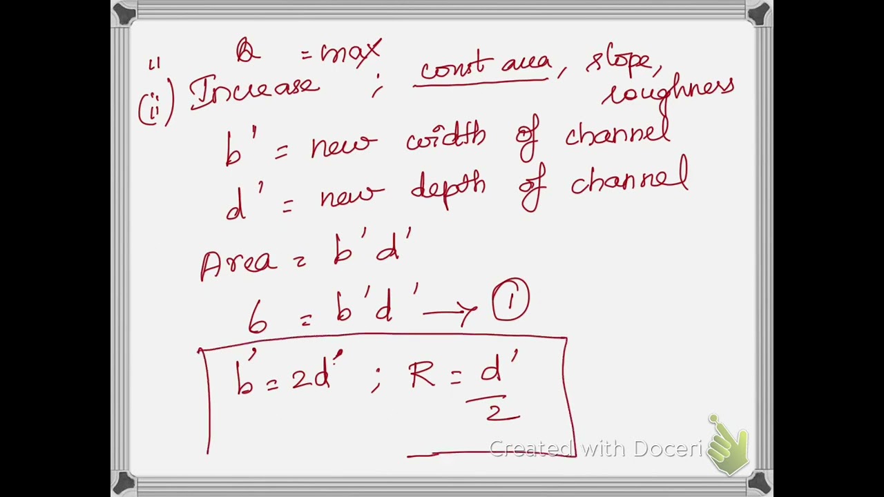 Problems on most economical rectangular section - part  2