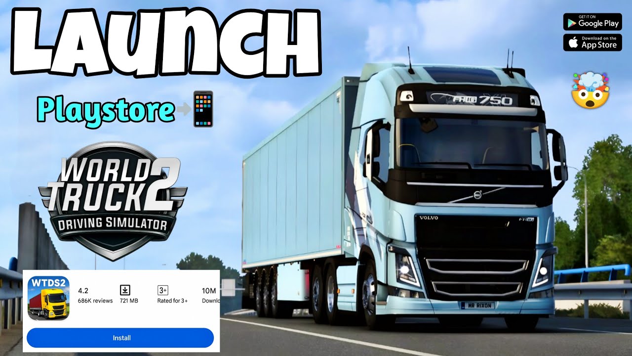 Выход World Truck Driving Simulator 2 уже здесь🤯 Скоро в Play Store🔥✅