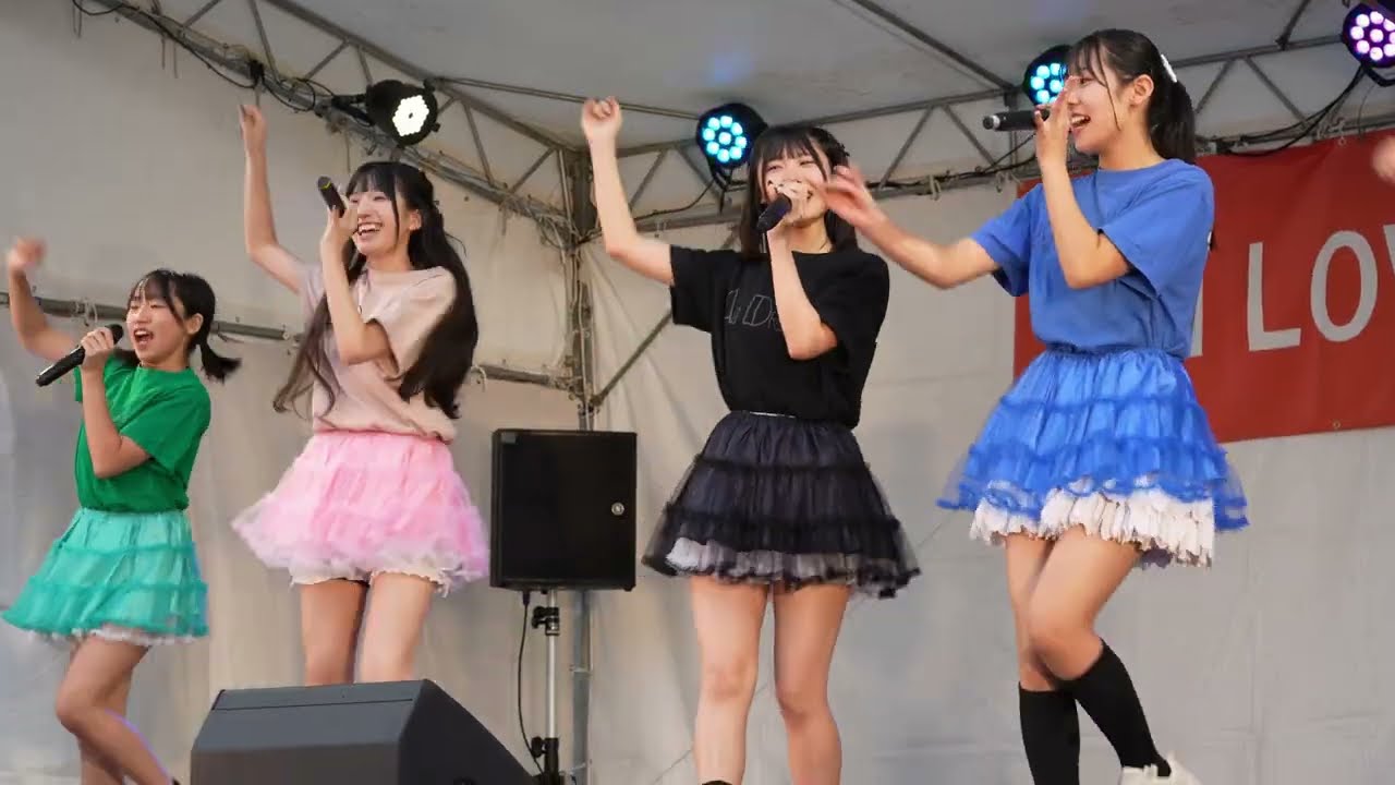 北九州のご当地アイドル『愛◆Dream』さんのライブ in まつり起業祭八幡2024 【4K60fps】