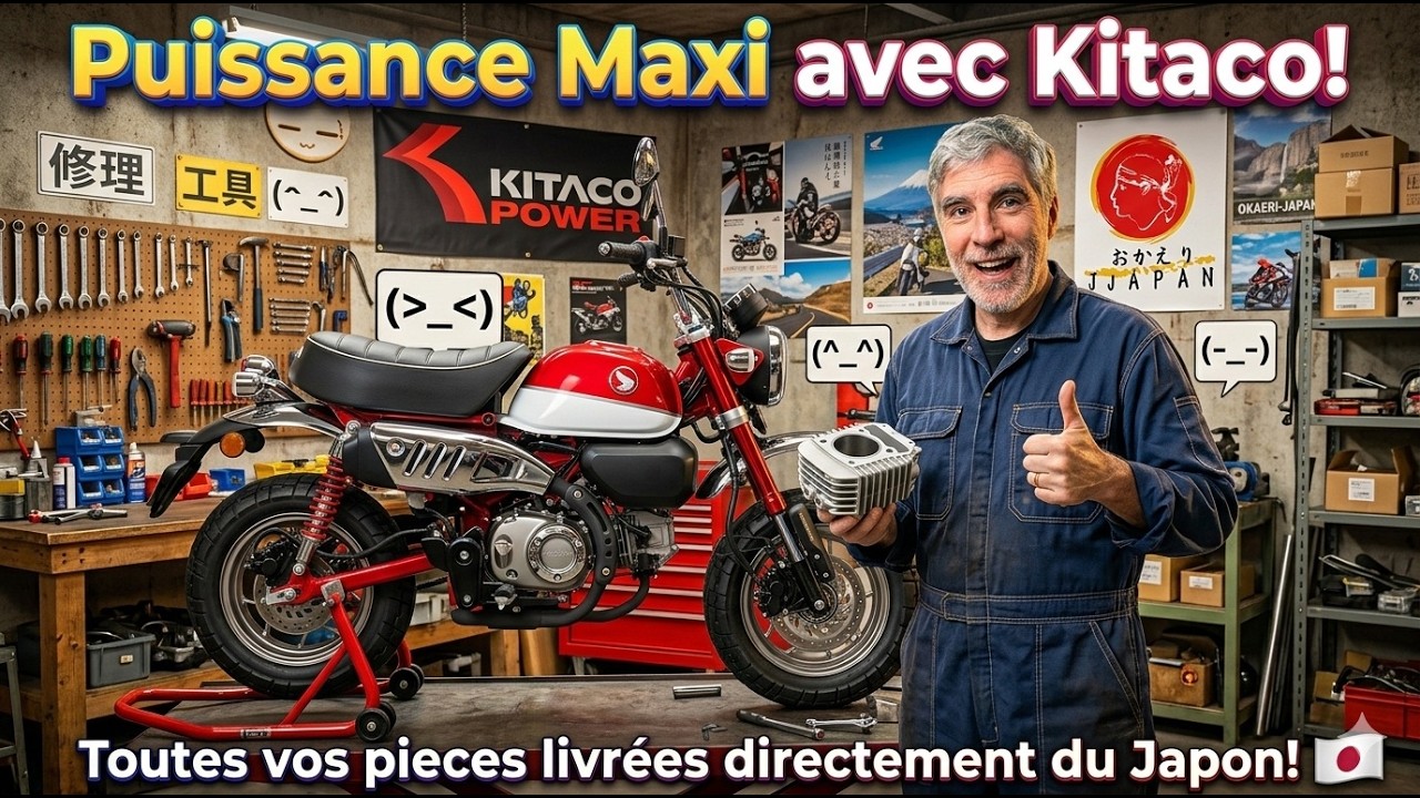 Kitaco pour Honda Grom et Monkey 125 C'est incroyable!
