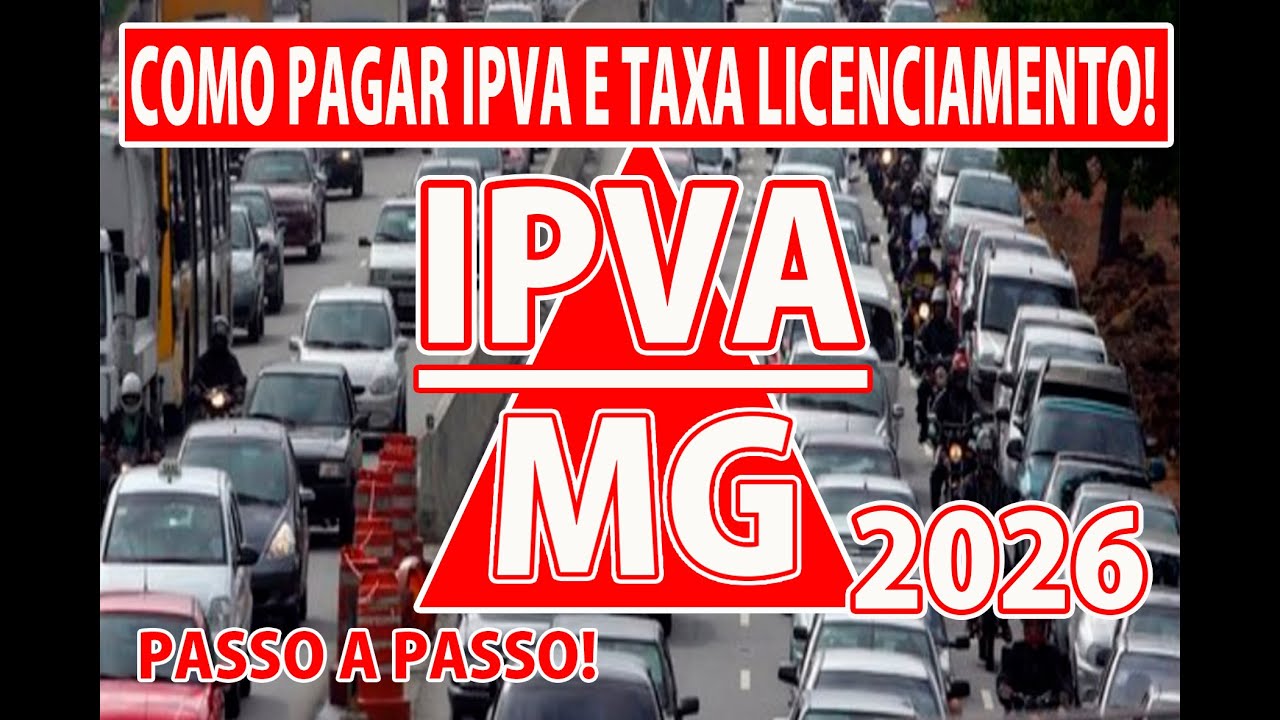 COMO EMITIR E PAGAR IPVA E A TAXA DE LICENCIAMENTO 2026 MG! TABELA DO IPVA! PRAZOS #ipvamg,#ipva2026