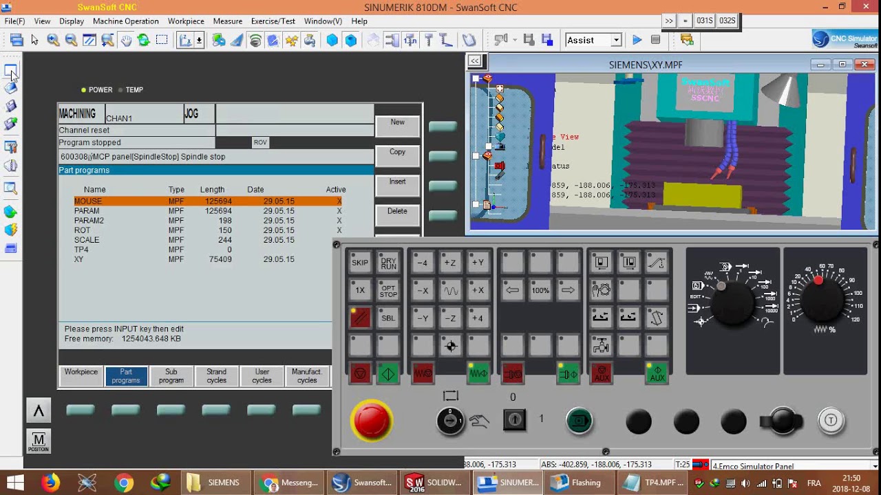 Swansoft CNC Simulation SINUMERIK 810 840D M