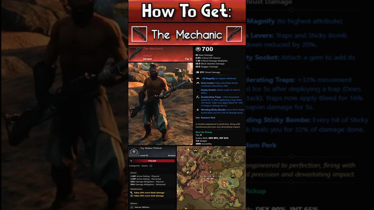 How To Get The Mechanic - The Musket Artifact (New World: Aeternum)