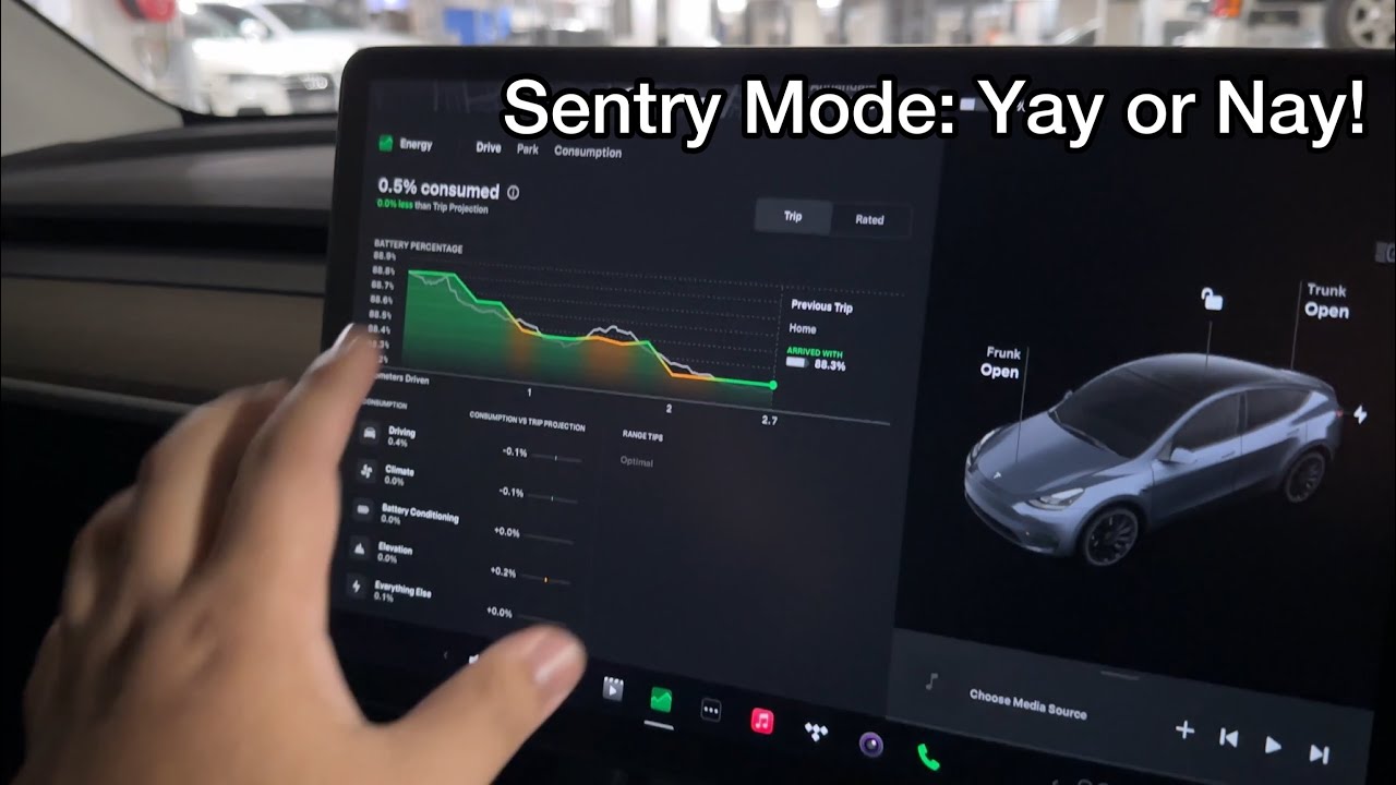 TESLA SENTRY MODE: How Much Battery Does It Drain? IS IT WORTH IT?