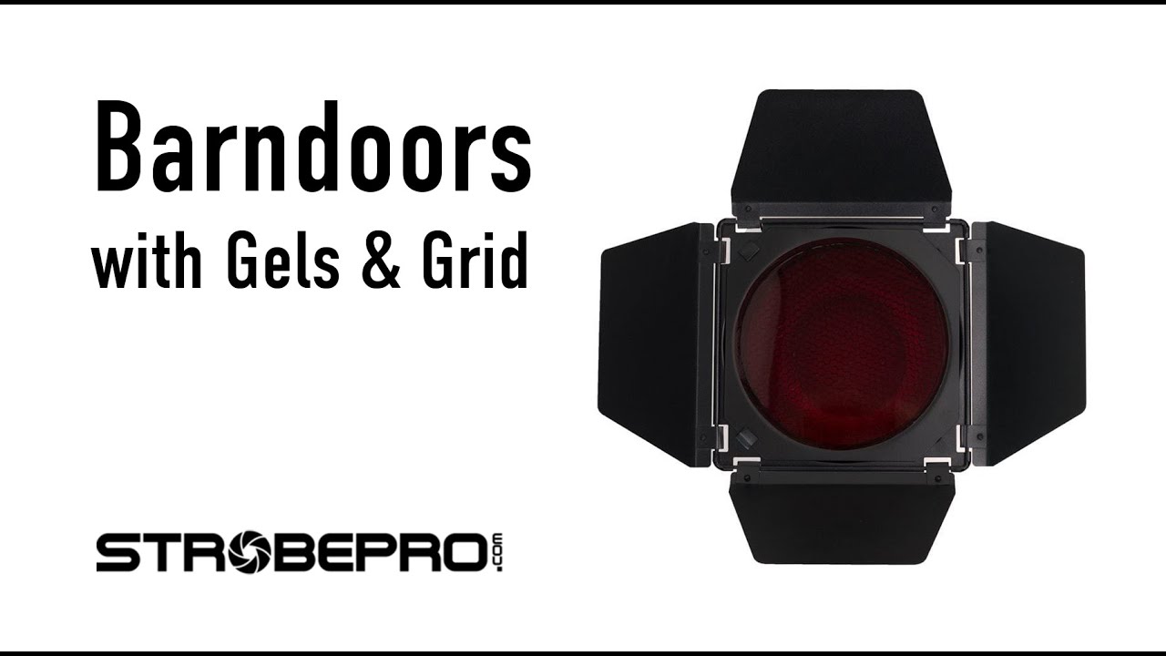 Strobepro Barndoor with Gels and Grid