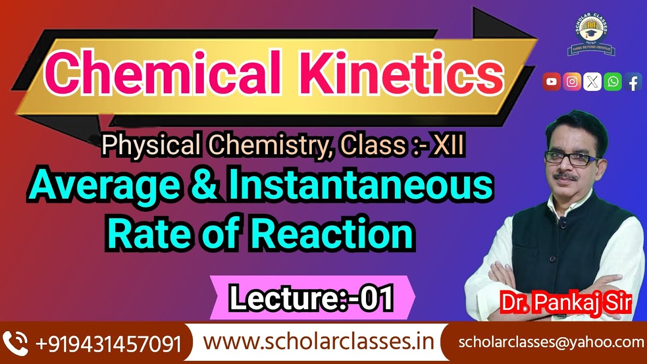 Average & Instantaneous Rate ll Scholar Classes ll Lecture:-1