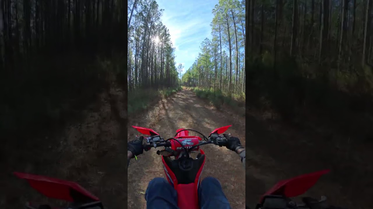 FIRST TIME RIDING A 450 IN THE WOODS 