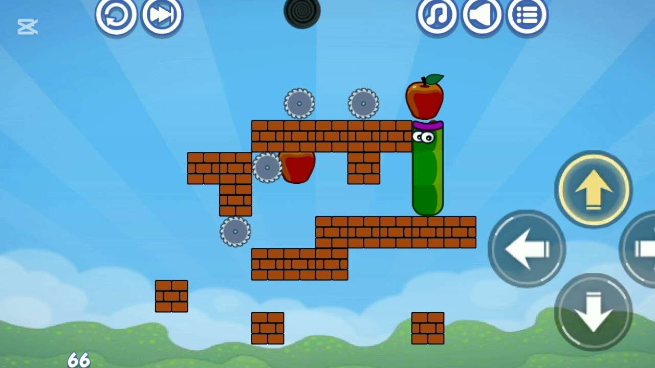 Apple Worm game level 66 #appleworm #minecraft #usa #gaming #androidgames #funny 
