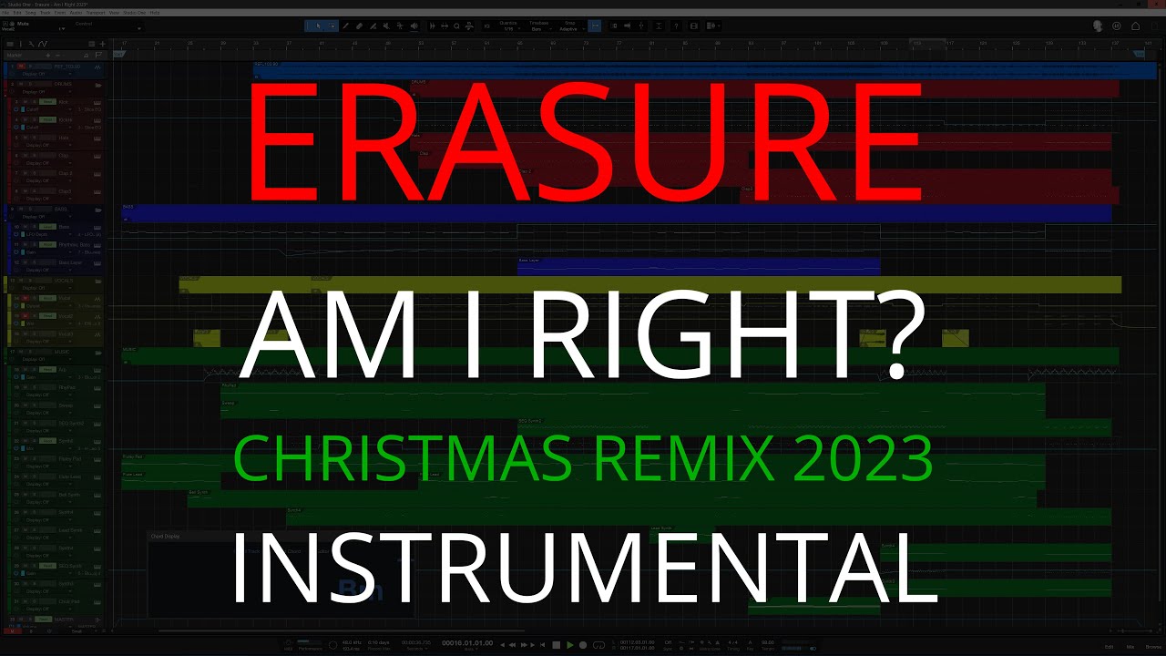 Erasure Am I Right 2023 Instrumental Remix