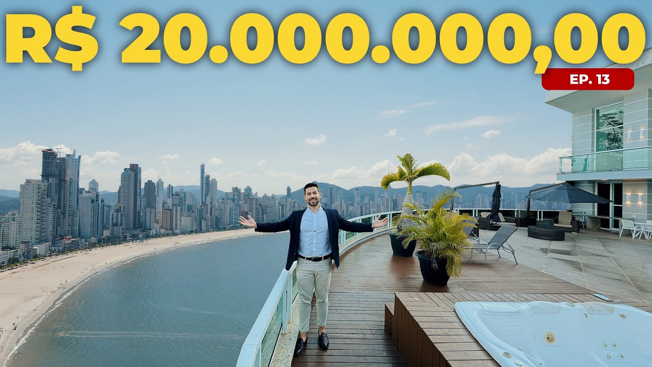 MANSÃO TRIPLEX FRENTE MAR DE R$ 20 MILHÕES COM NATUREZA PRESERVADA EM BALNEÁRIO CAMBORIÚ