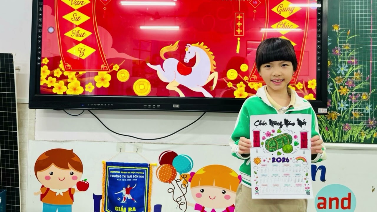 Cùng nhau tô tranh lịch chào đón năm mới 2026