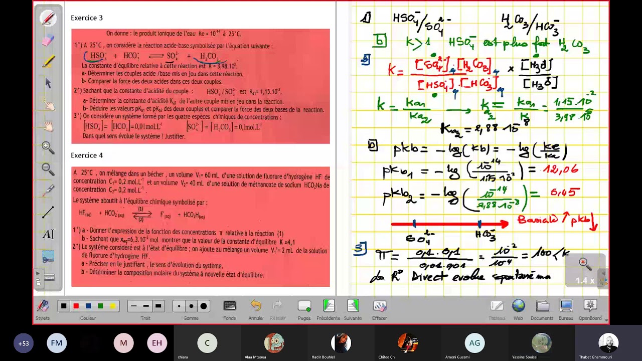 Exercice Acide Base