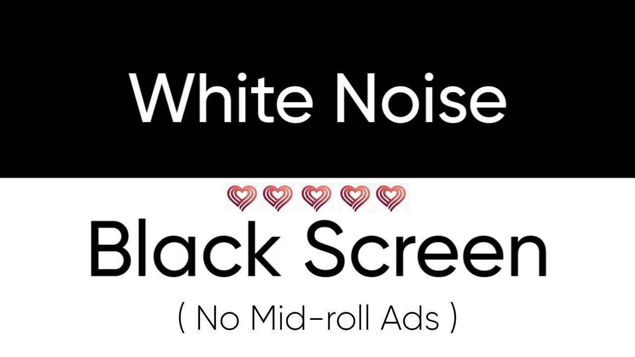 Black Screen | White Noise | 12 Hours of Smooth Relaxation Vibe for Deep Rest and Focus