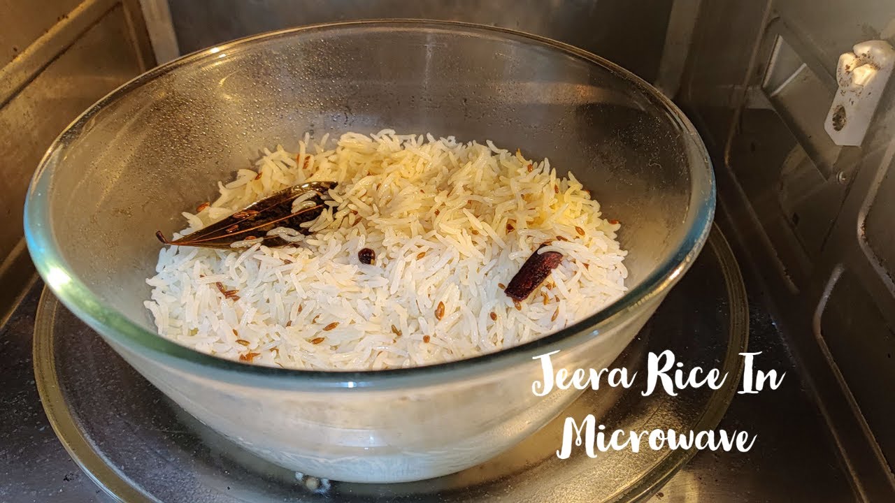 How to make Rice in Microwave | Jeera Rice In Microwave | Rice in Microwave