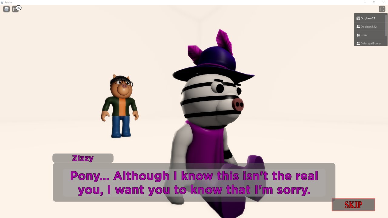 PIGGY DISTRACTION CHAPTER ENDING CUTSCENE - ZIZZY X PONY!!
