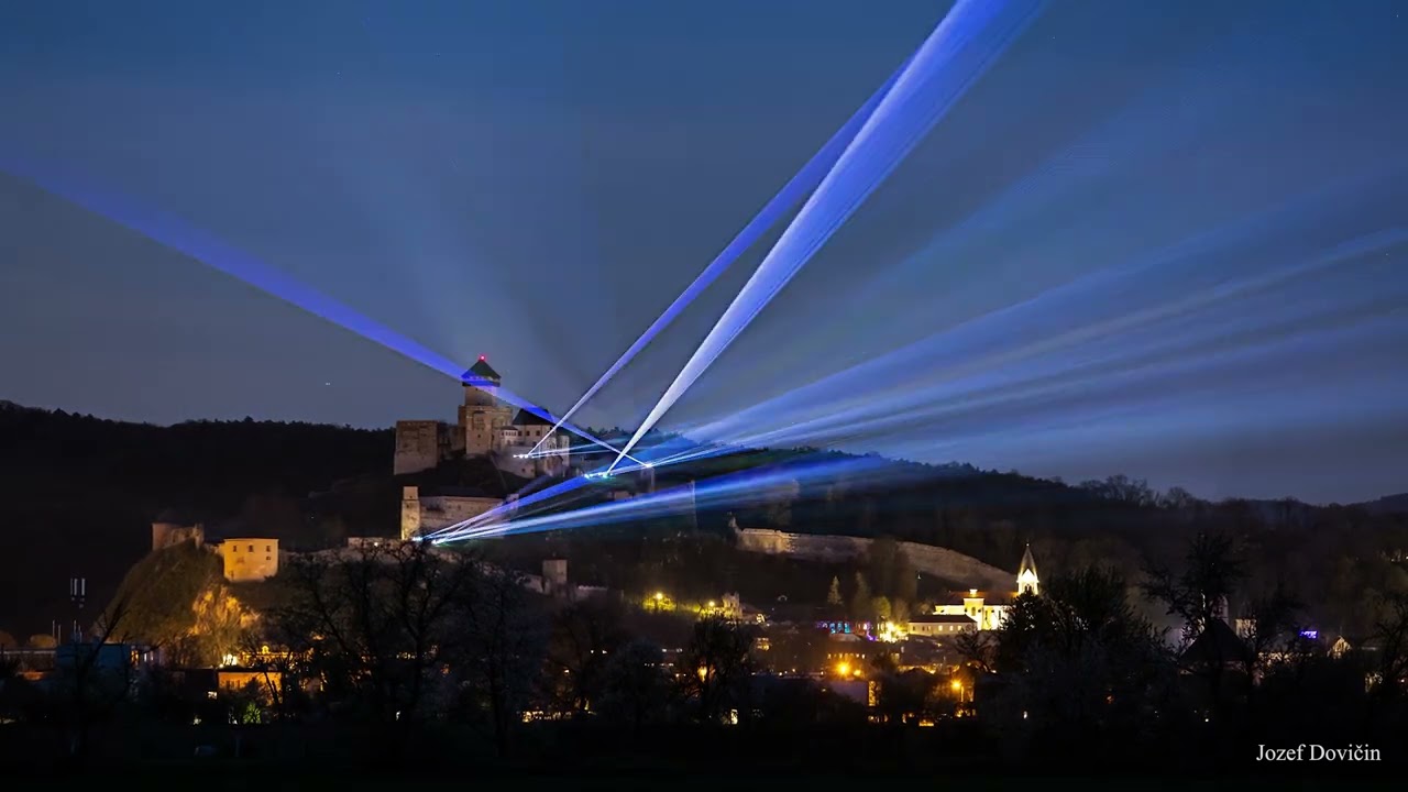 Light Art Festival v Trenčíne.