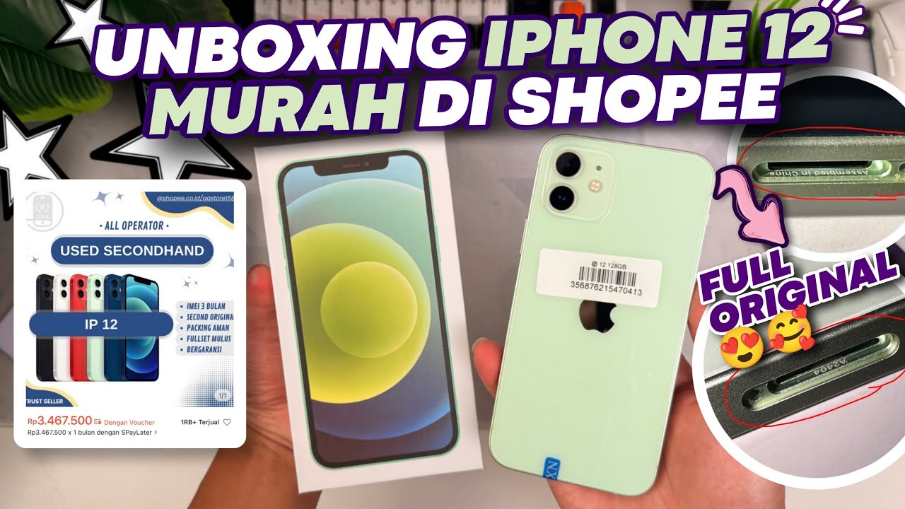 UNBOXING IPHONE 12 MURAH DARI SHOPEE