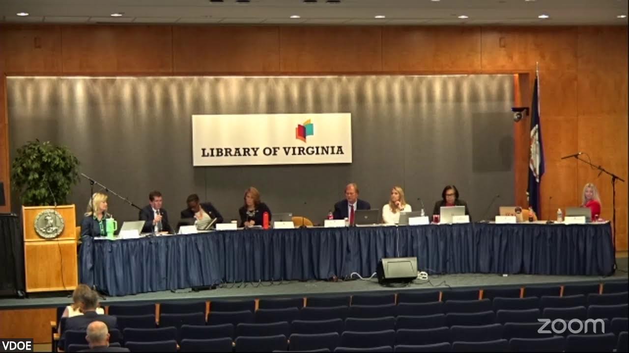Virginia Board of Education Work Session 8/27/25