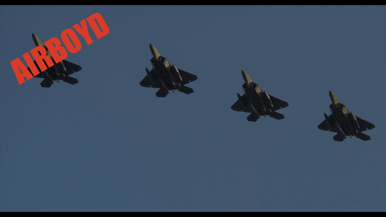 F-22 Raptors At Spangdahlem