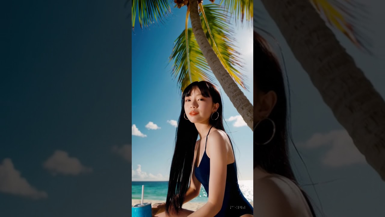 Pocari Sweat-like commercial: cute girl
