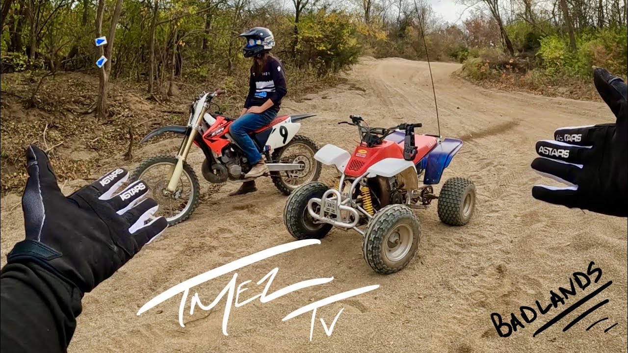 Hit The Trails on My $800 Blaster Quad Does It Survive?￼ Badlands MX Park TmezTv