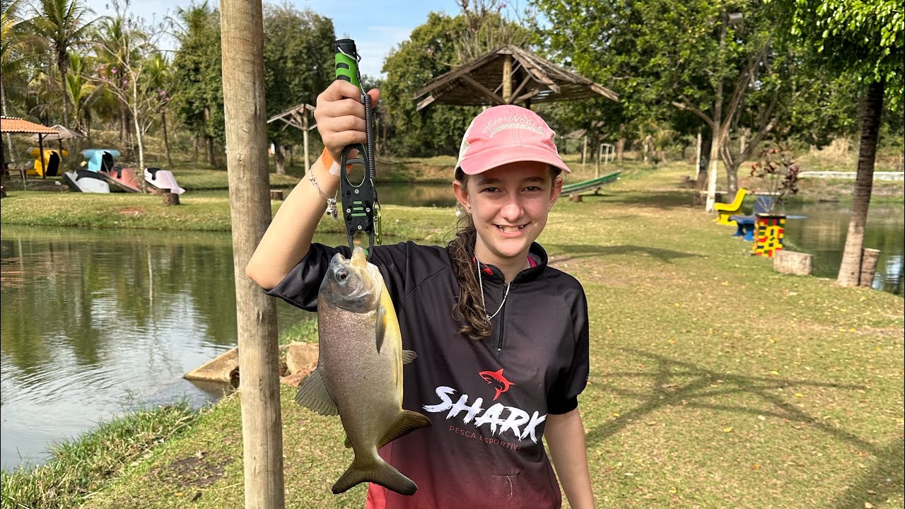 Sharkinha destruindo na pesca - Pesqueiro Ilha do Guarani - Ribeir&atilde;o Preto - SP #pescaesportiva