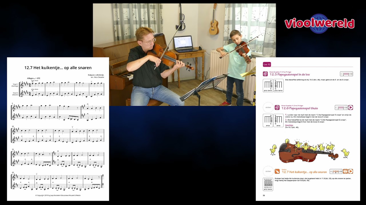 Vioolwereld in concert: Het kuikentje... op alle snaren  (deel 1-12.7 duet)