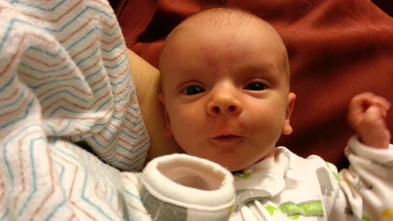 Cooing baby boy