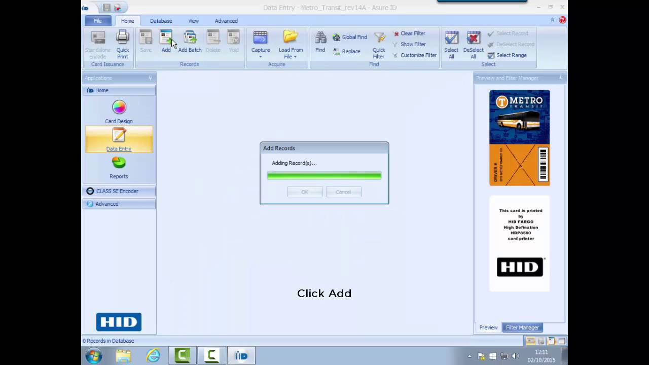 Asure ID How to create a barcode on the card template