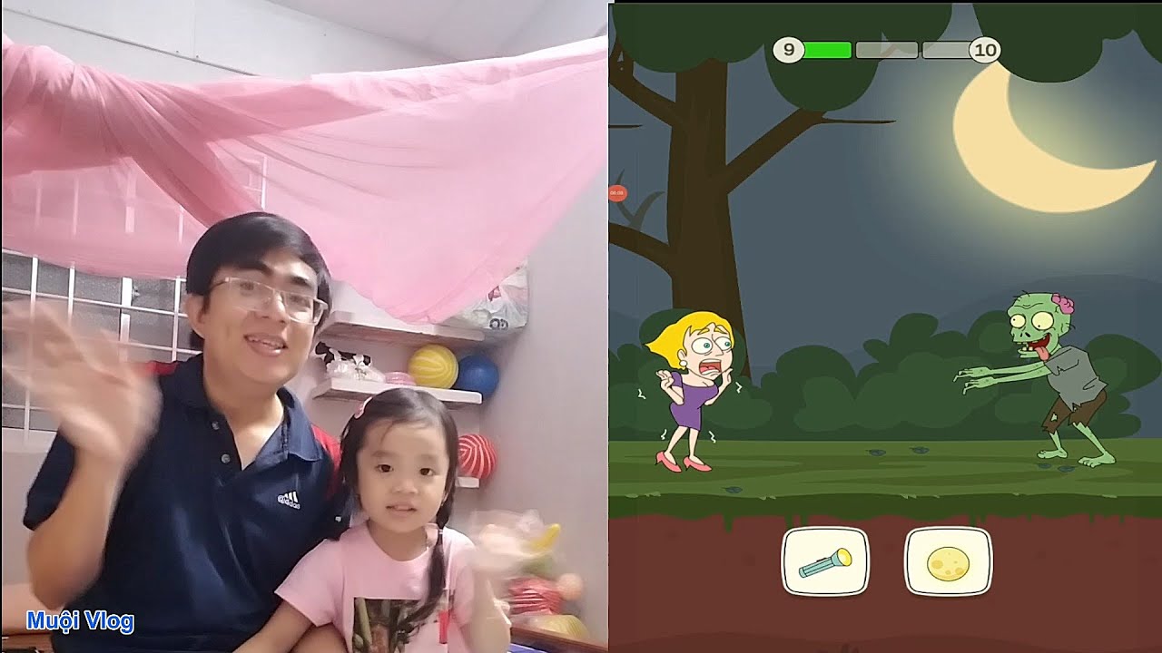 Trò chơi thử thách giải cứu cô gái tóc vàng - Muội Vlog